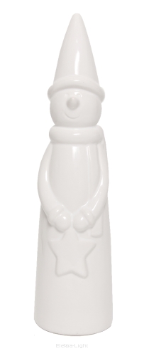 Bałwan figurka ceramiczna GP02-000-3094 bialy 19,5cm 
