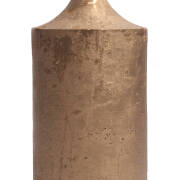 Świeca rustykalna metalizowana walec 100/200mm (10699)