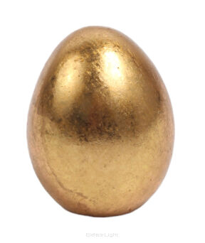 Złote jajko ceramiczne WIP-4-00340-21 (23881) 4cm