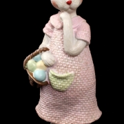 Zajęczyca w różowej sukience figurka z tworzywa sztucznego WIP-94-00509-21 31cm