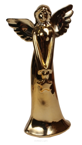 Anioł figurak ceramika złoty TG63033 24cm Wybór losowy