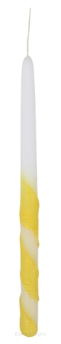 Świeca szpic Fala 28cm -różne kolory