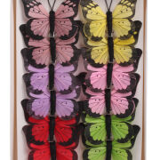 Motyl dekoracyjny na klipie 8cm A22027 (19080/1)