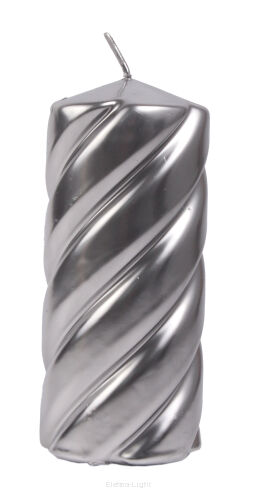 Świeca walec TWIST efekt lustra 80/180mm (10691)