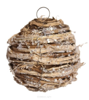 Bombki rattan 10cm P10045 4"